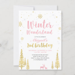 Invitación de segundo cumpleaños a Winter Wonderla
