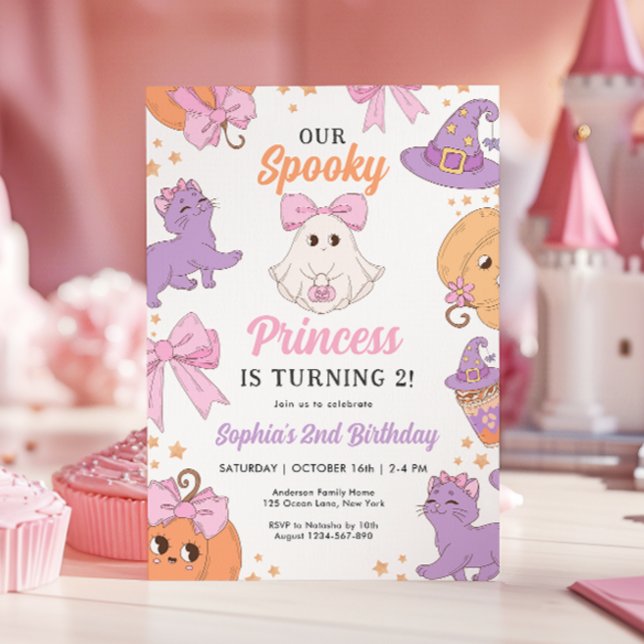 Invitación de segundo cumpleaños de Coquette Cute  (Subido por el creador)