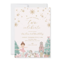 Invitación de segundo cumpleaños del ballet Cascan