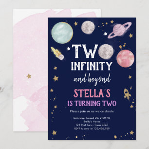 Invitación de segundo cumpleaños del Chica del Pla