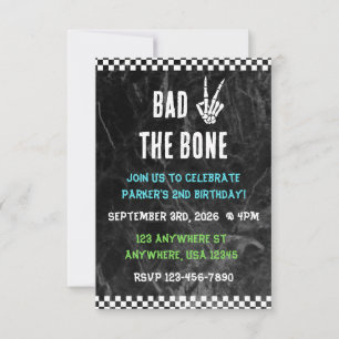 Invitación de segundo cumpleaños Malo Hasta El Tué