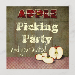 invitación de selección de manzanas