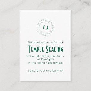 Invitación de Sellado de Templo de Círculo de Mono