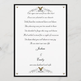 Invitación de separación de mariposas y torbellino