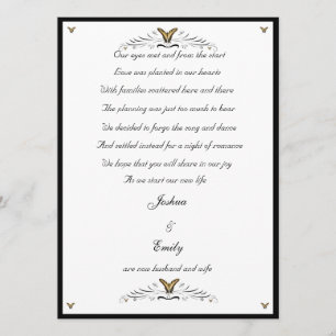 Invitación de separación de mariposas y torbellino