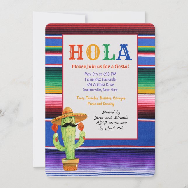 Invitación de Serepa del Cinco de Mayo (Anverso)