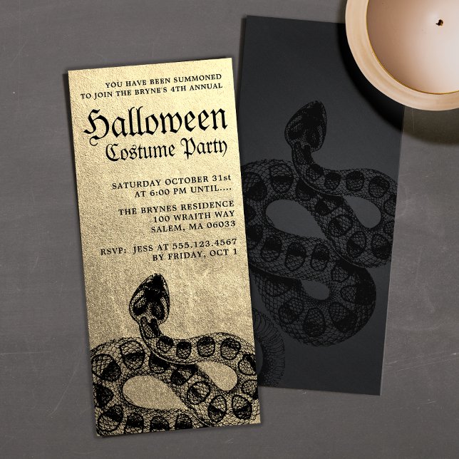 Invitación de Serpiente a la Fiesta de Halloween p (Subido por el creador)