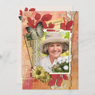 Invitación de Shabby Chic Birthday Party