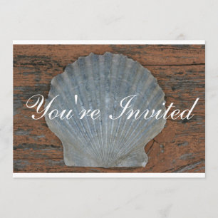 Invitación de Shell de concha de peregrino