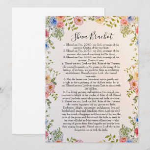 Invitación de Sheva Brachot para Bodas Judías