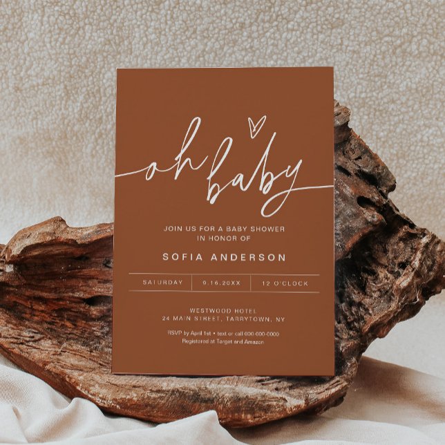 Invitación de SIENNA Oh Baby Shower (Subido por el creador)