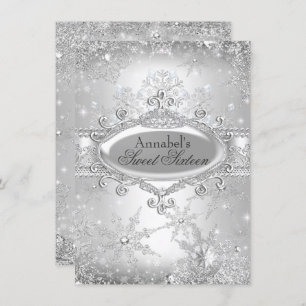 Invitación de Silver Princess Winter Wonderland Sw
