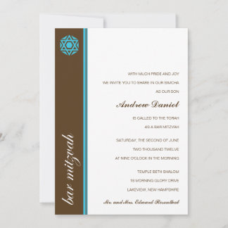 Invitación de Simcha Bar Mitzvah