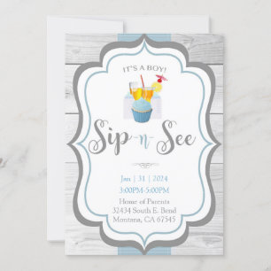 Invitación de Sip y See para Niño
