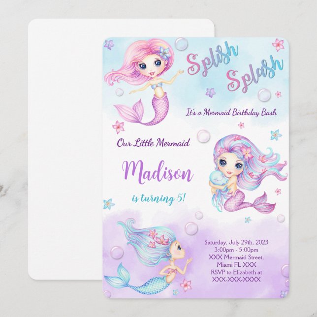Invitación de sirena (Anverso / Reverso)