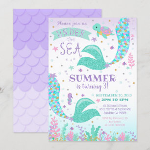 Invitación de Sirena, Invitación de Niña Bajo el M