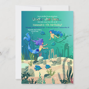 Invitación de Sirenas Bajo el Mar