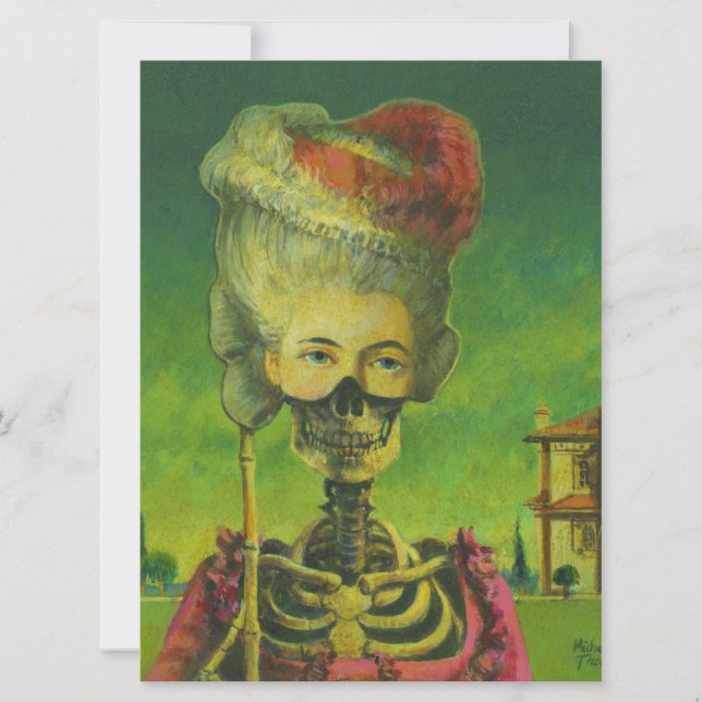 Invitación De Skeleton Para Todas Las Ocasiones (Anverso)