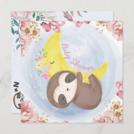 Invitación de Sloth Baby Shower