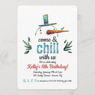 Invitación de Snowman