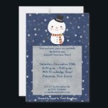 Invitación de Snowman de sombrero superior las 5 h<br><div class="desc">Esta invitación a la fiesta de los Navidades 5x7 es a la vez moderna y de moda. Está impreso en papel liso, vibrante y mate de 110 libras de peso. Contiene un 50% de contenido reciclado. Perfecto para sus invitaciones y invitaciones de eventos más formales. Estos vienen con sobres blancos...</div>