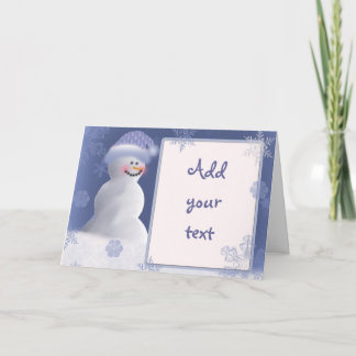 Invitación de Snowman / Tarjeta de felicitación