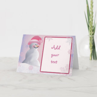 Invitación de Snowman / Tarjeta de felicitación