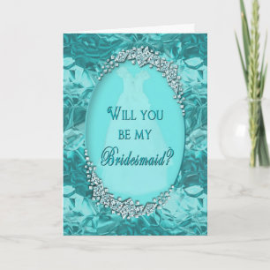 INVITACIÓN DE SOLICITUD DE BRIDESMAID _ HIELO AZUL