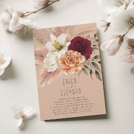 Invitación de sólo recepción de Peach Fuzz