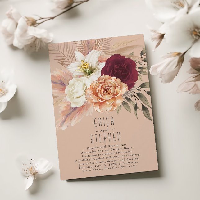 Invitación de sólo recepción de Peach Fuzz (Subido por el creador)