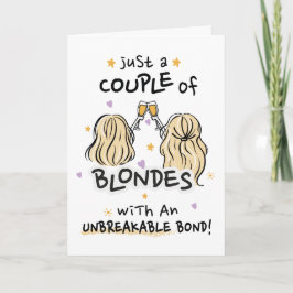 Invitación de "solo un par de rubias"