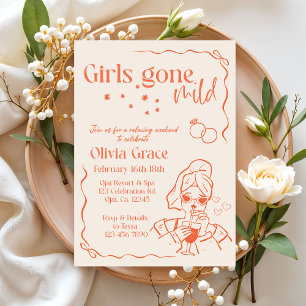 Invitación de Soltera de Chicas Fuera de Control