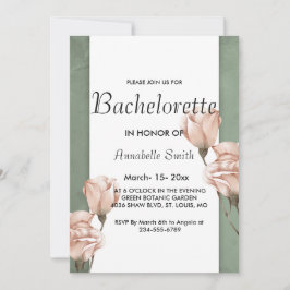 invitación de soltero de moda para la vegetación