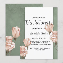 invitación de soltero de moda para la vegetación
