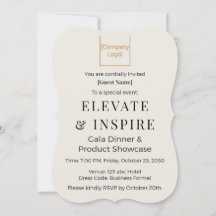 Invitación de Soporte Elegante | Gala Corporativa