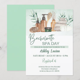 Invitación de Spa para Despedida de Soltera