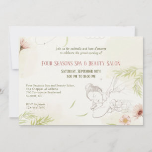 Invitación de Spa y Belleza