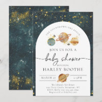 Invitación de Space Baby Shower | Baby Shower espa