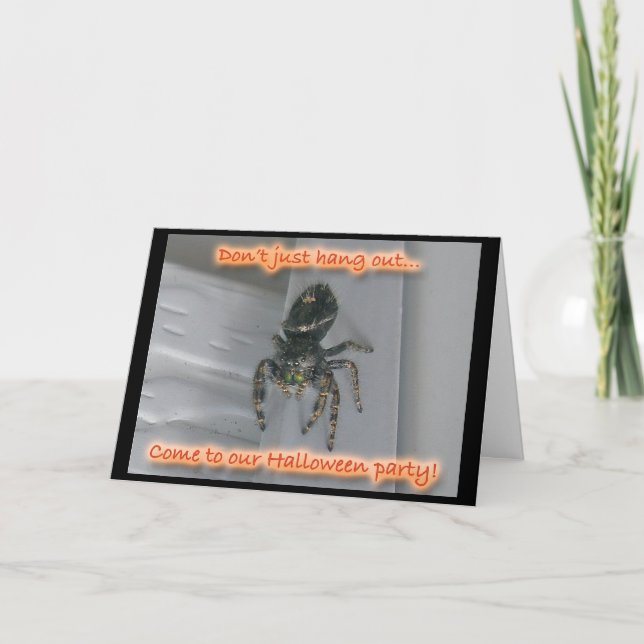 Invitación de Spider Halloween (Anverso)