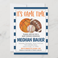 Invitación de Sports Baby Shower
