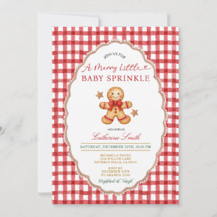 Invitación de Sprinkle de Bebé de Pan de Jengibre 