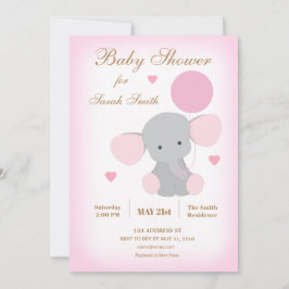 Invitación de Sprinkle para Baby Shower de Niña El