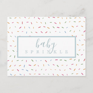 Invitación de Sprinkles Coloridos para Baby Sprink