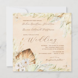 Invitación de Square Boho Boda 2