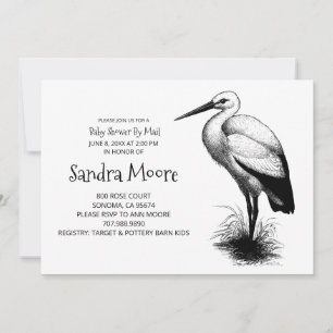 Invitación de Stork Baby Shower