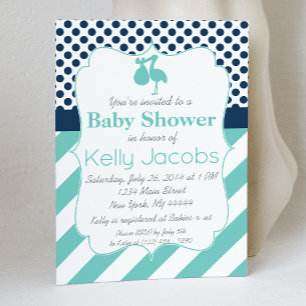 Invitación de Stork Baby Shower