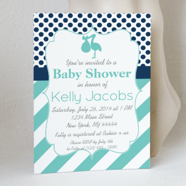 Invitación de Stork Baby Shower (Subido por el creador)