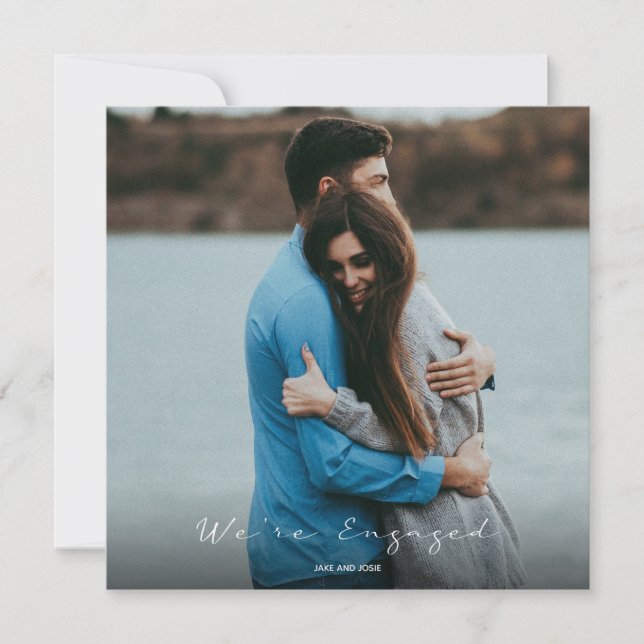 Invitación de su fiesta de invitación de compromis (Anverso)