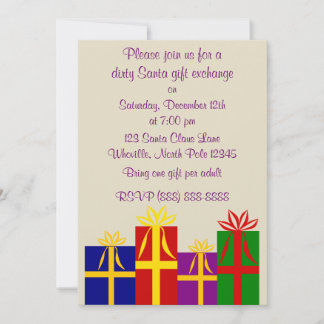 Invitación de sucios Navidades de Santa