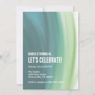 Invitación de sueño azul